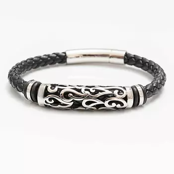 SHINE & BEAUTY Браслет мужской из кожи