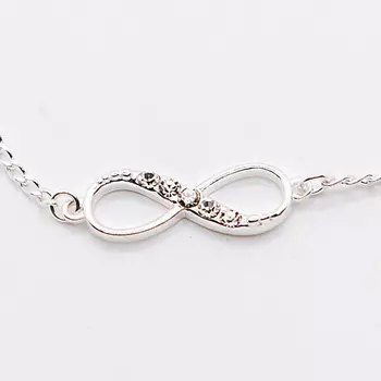 SHINE & BEAUTY Браслет покрытый серебром с ювелирным стеклом PRECIOSA