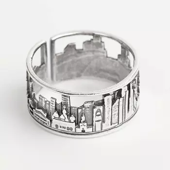 SHINE & BEAUTY Кольцо не замкнутое покрытое серебром 1.0