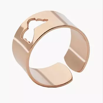 SHINE & BEAUTY Кольцо не замкнутое покрытое золотом