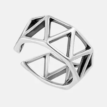 SHINE & BEAUTY Кольцо не замкнутое покрытое серебром 1.0