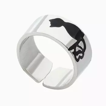 SHINE & BEAUTY Кольцо не замкнутое покрытое серебром