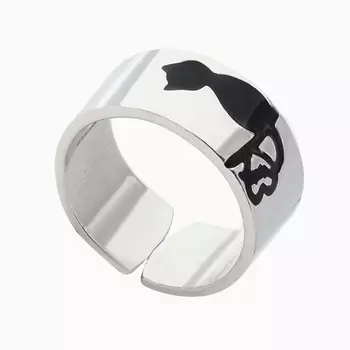 SHINE & BEAUTY Кольцо не замкнутое покрытое серебром