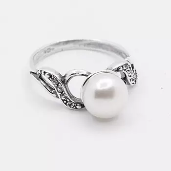 SHINE & BEAUTY Кольцо, покрытое серебром с ювелирным стеклом PRECIOSA