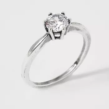 SHINE & BEAUTY Кольцо покрытое серебром с фианитом