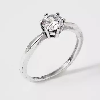 SHINE & BEAUTY Кольцо покрытое серебром с фианитом