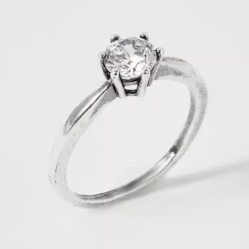 SHINE & BEAUTY Кольцо покрытое серебром с фианитом