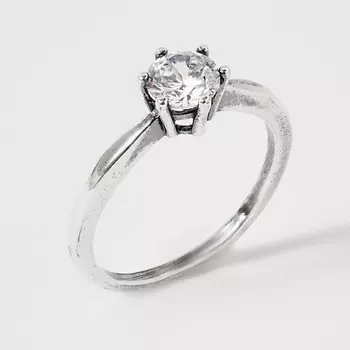 SHINE & BEAUTY Кольцо покрытое серебром с фианитом