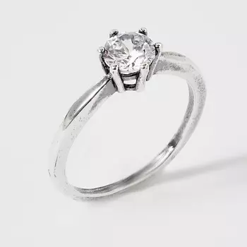 SHINE & BEAUTY Кольцо покрытое серебром с фианитом