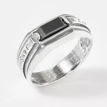 SHINE & BEAUTY Кольцо покрытое серебром с ювелирным стеклом PRECIOSA и фианитами