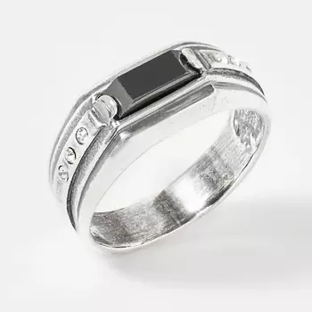 SHINE & BEAUTY Кольцо покрытое серебром с ювелирным стеклом PRECIOSA и фианитами