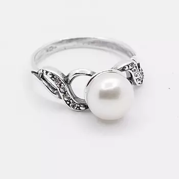 SHINE & BEAUTY Кольцо, покрытое серебром с ювелирным стеклом PRECIOSA