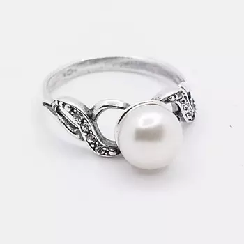 SHINE & BEAUTY Кольцо, покрытое серебром с ювелирным стеклом PRECIOSA