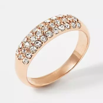 SHINE & BEAUTY Кольцо покрытое золотом с ювелирным стеклом PRECIOSA