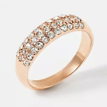 SHINE & BEAUTY Кольцо покрытое золотом с ювелирным стеклом PRECIOSA