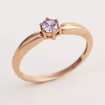 SHINE & BEAUTY Кольцо покрытое золотом с фианитами