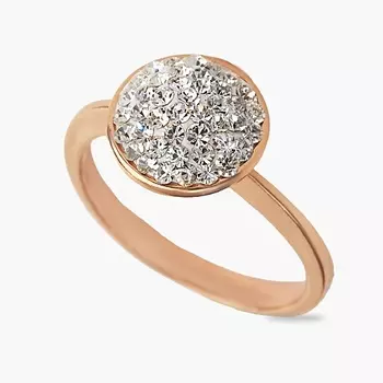 SHINE & BEAUTY Кольцо покрытое золотом с ювелирным стеклом PRECIOSA