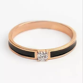 SHINE & BEAUTY Кольцо покрытое золотом с фианитами