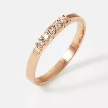 SHINE & BEAUTY Кольцо покрытое золотом с фианитами