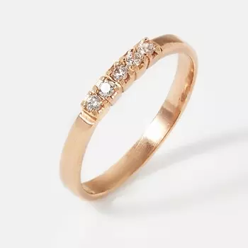 SHINE & BEAUTY Кольцо покрытое золотом с фианитами