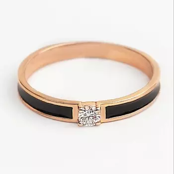 SHINE & BEAUTY Кольцо покрытое золотом с фианитами