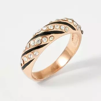 SHINE & BEAUTY Кольцо, покрытое золотом с ювелирным стеклом PRECIOSA