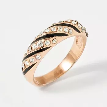 SHINE & BEAUTY Кольцо, покрытое золотом с ювелирным стеклом PRECIOSA