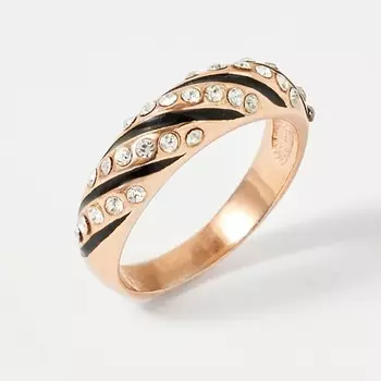 SHINE & BEAUTY Кольцо, покрытое золотом с ювелирным стеклом PRECIOSA