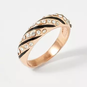 SHINE & BEAUTY Кольцо, покрытое золотом с ювелирным стеклом PRECIOSA