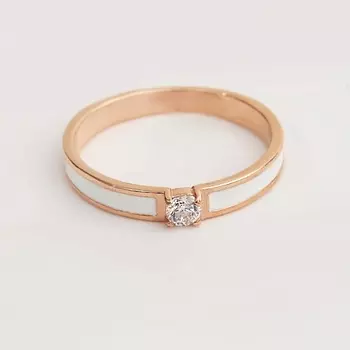 SHINE & BEAUTY Кольцо покрытое золотом с фианитами