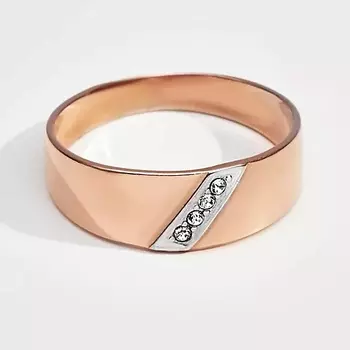 SHINE & BEAUTY Кольцо с ювелирным стеклом PRECIOSA 1.0