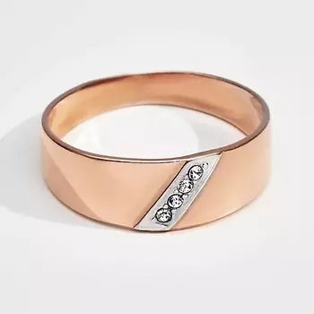 SHINE & BEAUTY Кольцо с ювелирным стеклом PRECIOSA 1.0