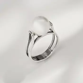 SHINE & BEAUTY Кольцо с жемчугом покрытое серебром 1.0