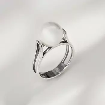 SHINE & BEAUTY Кольцо с жемчугом покрытое серебром 1.0