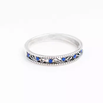 SHINE & BEAUTY Кольцопокрытое серебром с ювелирным стеклом PRECIOSA