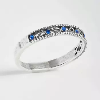 SHINE & BEAUTY Кольцопокрытое серебром с ювелирным стеклом PRECIOSA