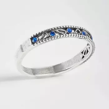 SHINE & BEAUTY Кольцопокрытое серебром с ювелирным стеклом PRECIOSA