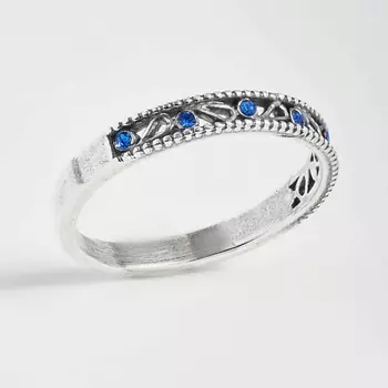 SHINE & BEAUTY Кольцопокрытое серебром с ювелирным стеклом PRECIOSA