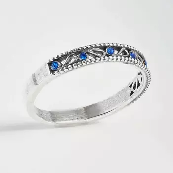 SHINE & BEAUTY Кольцопокрытое серебром с ювелирным стеклом PRECIOSA