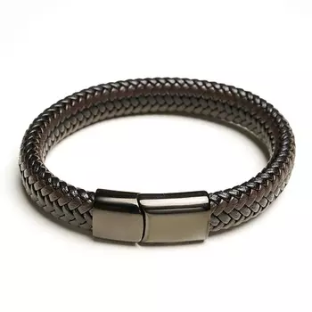 SHINE & BEAUTY Кожаный мужской браслет