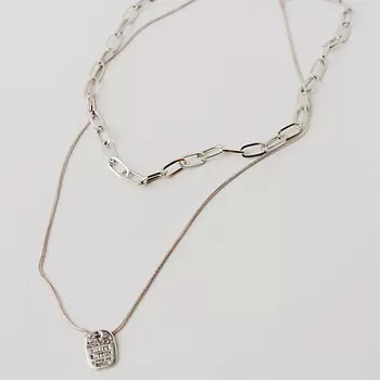 SHINE & BEAUTY Крупная цепь, многослойное колье