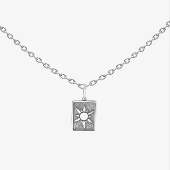 SHINE & BEAUTY Подвеска на цепочке покрытая серебром