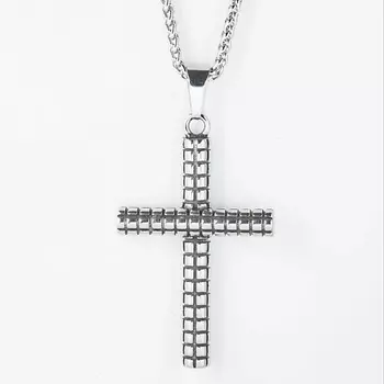 SHINE & BEAUTY Подвеска с цепочкой из титановой стали Крест