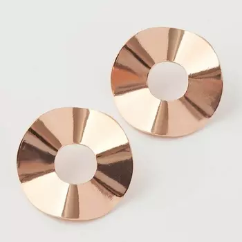 SHINE & BEAUTY Серьги-гвоздики покрытые золотом