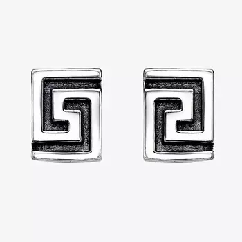 SHINE & BEAUTY Серьги-гвоздики покрытые серебром