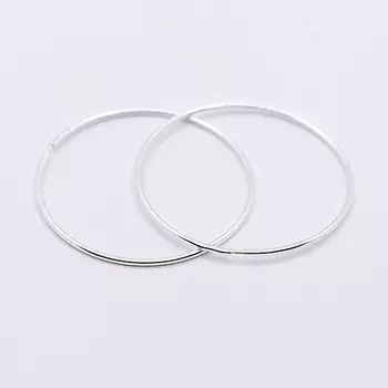 SHINE & BEAUTY Серьги-кольца покрытые серебром