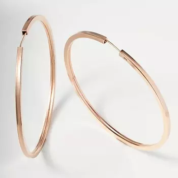 SHINE & BEAUTY Серьги-кольца покрытые золотом