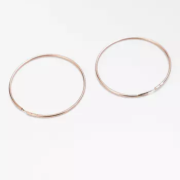 SHINE & BEAUTY Серьги-кольца покрытые золотом