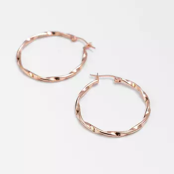 SHINE & BEAUTY Серьги-кольца покрытые золотом