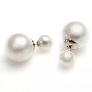 SHINE & BEAUTY Серьги-пусеты с жемчугом